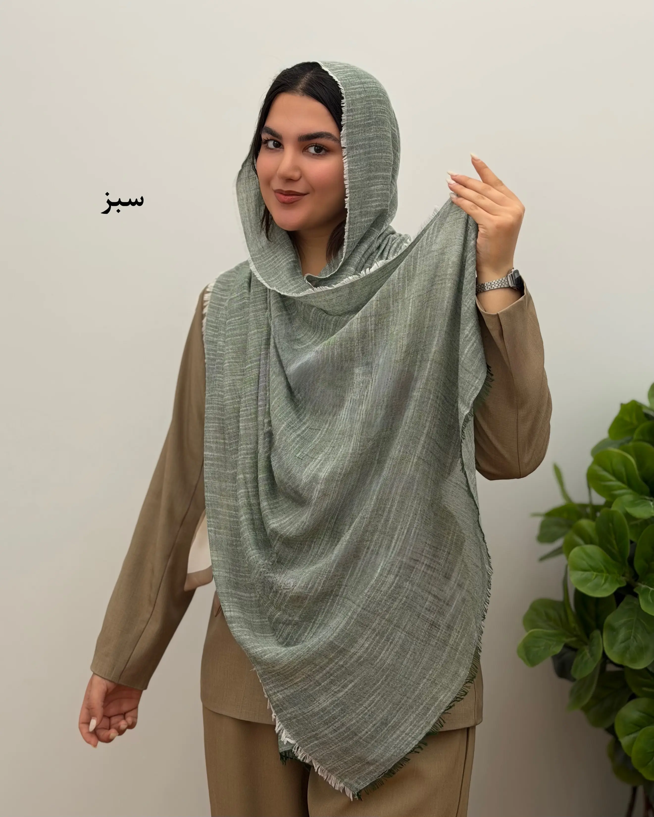 شال نخی لینن